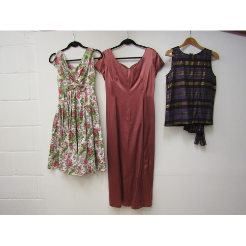 1044 - Six items of 1950's/60's ladies clothing, mainly dresses and blouses