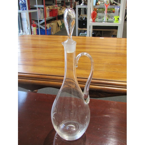 1020 - A quantity of moulded and crystal glassware including a set of six spirit glasses and a slender stop... 