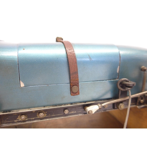 6203 - An M&E Models of Exmouth 'Special' tethered racing car, c.1947, the hand carved wooden body with ori... 