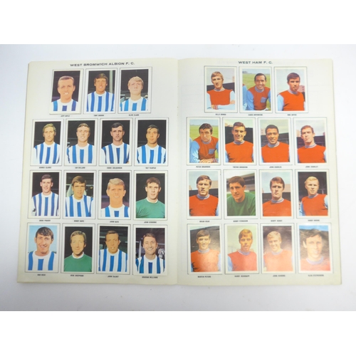 6033B - Football trade cards - Three fully completed football Picture Stamp albums, comprising English First... 