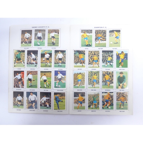 6033B - Football trade cards - Three fully completed football Picture Stamp albums, comprising English First... 