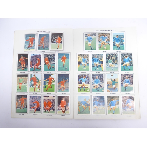 6033B - Football trade cards - Three fully completed football Picture Stamp albums, comprising English First... 
