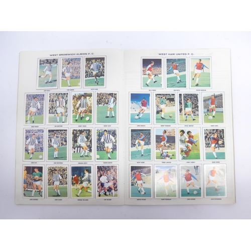 6033B - Football trade cards - Three fully completed football Picture Stamp albums, comprising English First... 