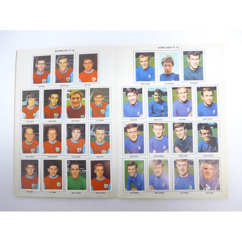 6033B - Football trade cards - Three fully completed football Picture Stamp albums, comprising English First... 