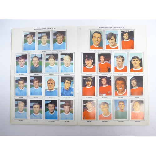 6033B - Football trade cards - Three fully completed football Picture Stamp albums, comprising English First... 