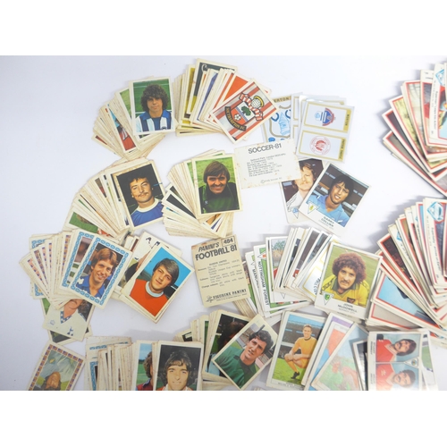 6033A - A collection of film, TV, footballer and other trade cards and stickers, including Panini Football 8... 