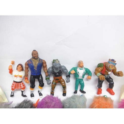 6023 - A collection of 1980s vintage action figures, toys and parts, including twenty Hasbro/Takara Battle ... 