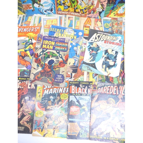 6031 - A mixed collection of bronze age comic books including Marvel Treasury Edition titles, 'Spider-Man C... 