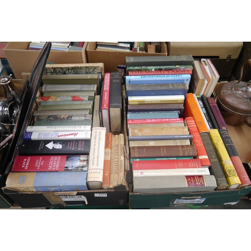 Two boxes of mixed books, including Collins New Naturalist series ...