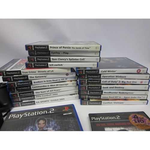 6013 - Retro Gaming - A Sony Playstation 1 video games console with assorted Playstation 1, 2 & PSP games i... 