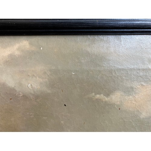 1007 - A 19th Century oil on canvas naïve study of a prize cow, unsigned, set in a later 20th Century frame... 