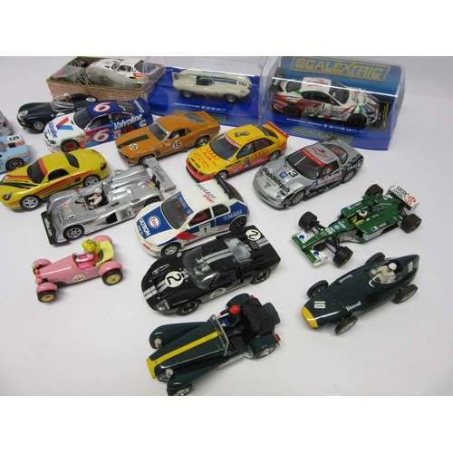 Two perspex cased Hornby Scalextric slot racing cars to include C3388 ...