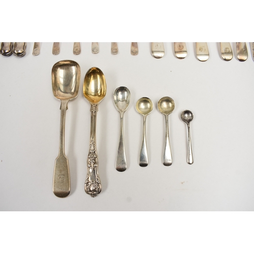 5099 - Silver flatware including six Cooper Brothers & Sons coffee spoons, Sheffield 1935, five Samuel Whit... 