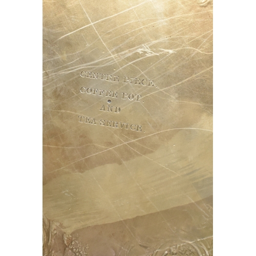 5001 - A William Ker Reid larger silver salver with shaped scroll and acanthus edge engraved floral and scr... 