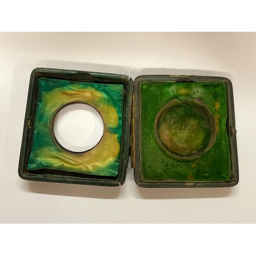 5047 - A Reichenberg & Co silver travelling watch box / case, scrolled foliate repousse work and pierced de... 