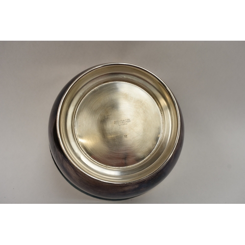 5073 - A Garrard & Co silver presentation bowl with inscription to the front 