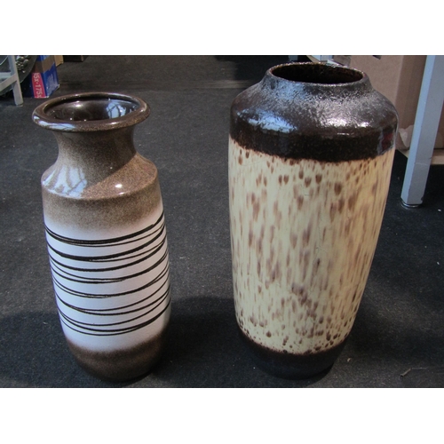 1002 - Three German floor vases including two Scheurich West German, tallest - 45cm (3)