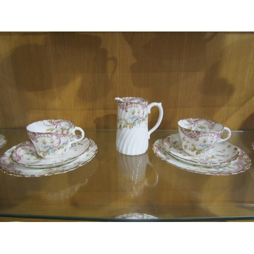 1005 - A Royal Albert Imari pattern part tea set, a teapot on stand and an Aynsley part tea set with floral... 