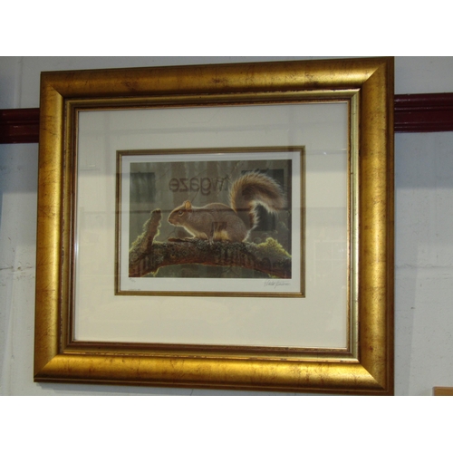 1013 - ANDREW HUTCHINSON (1961): Three limited edition prints, Otter 192/490, Rabbit 205/490 and Squirrel 8... 