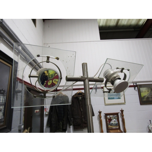 1061 - A twin spotlight style floor lamp