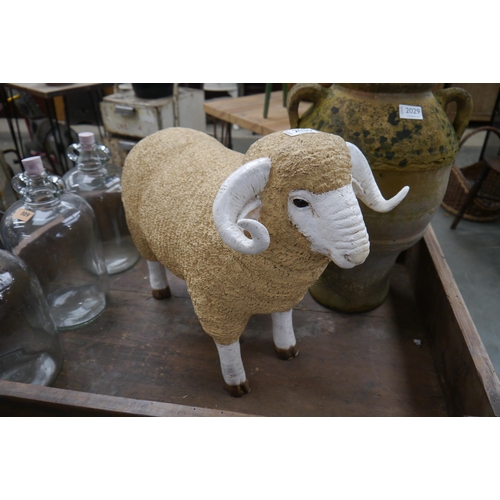 2030 - A butchers shop display Ram approx 55cm long