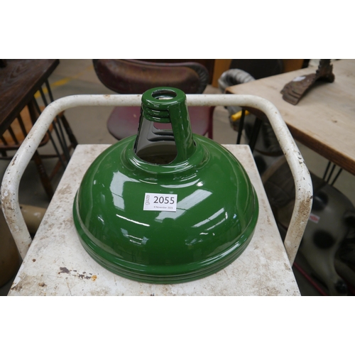 2055 - Three green enamel shades