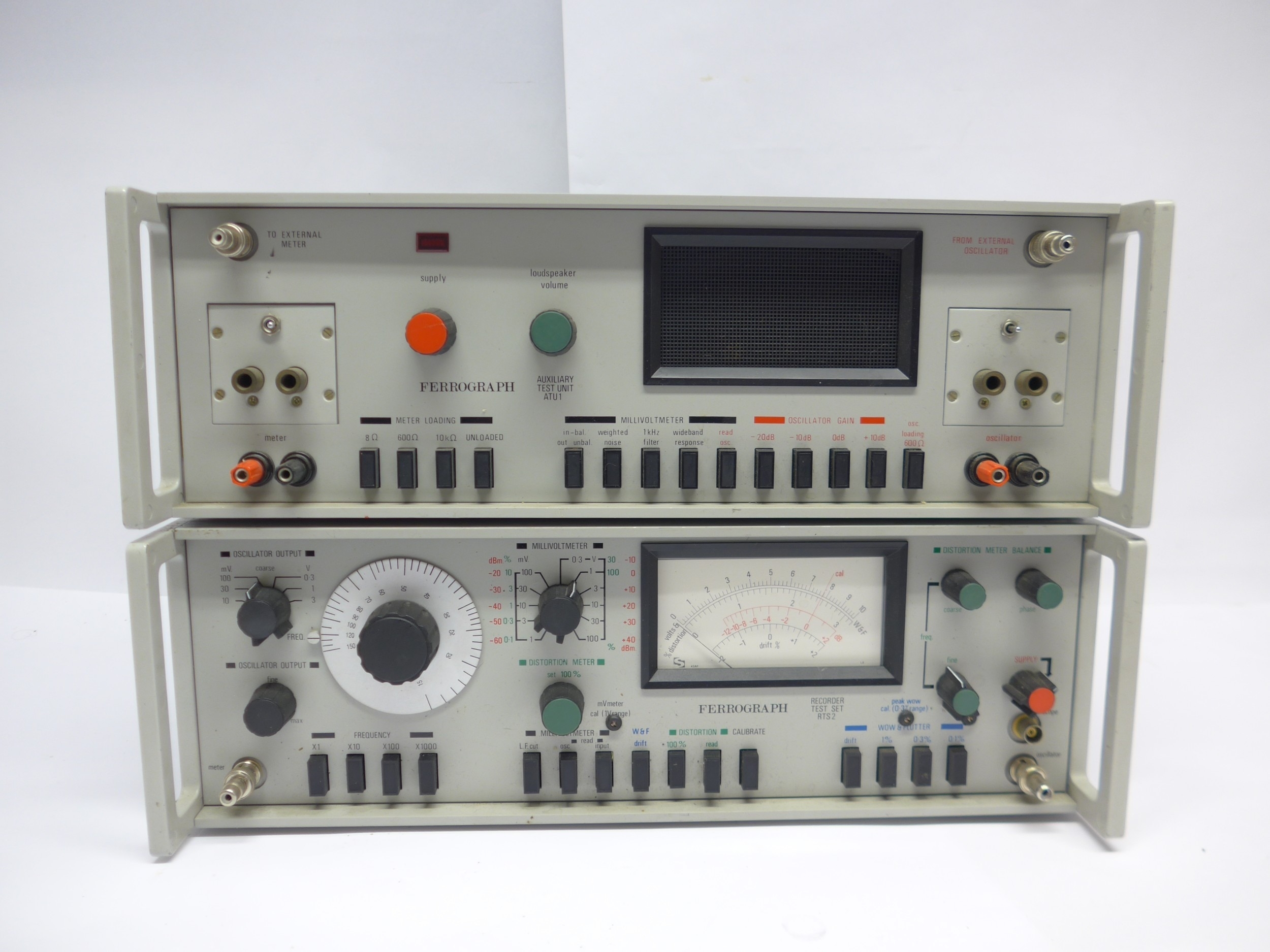 A Ferrograph RT52 Recorder Test Set and ATU1 Auxilary Test Unit (2)