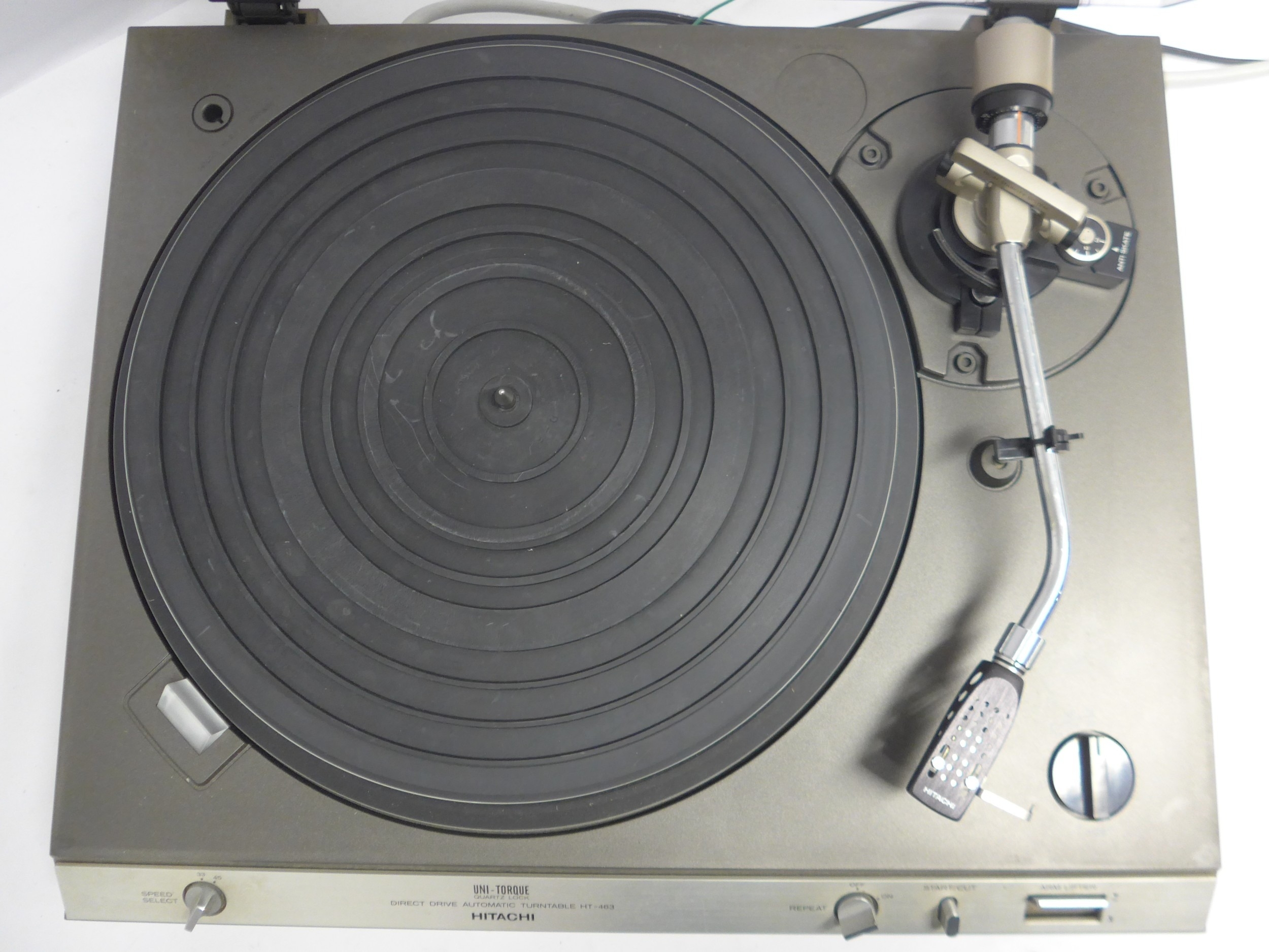 Hi-Fi - A Hitachi HT-463 direct drive turntable fitted with Goldring ...