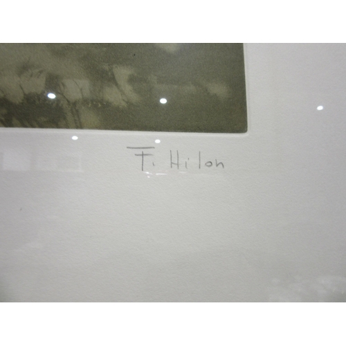 4022 - ANDRE BONGIBAULT AKA FRANCE HILON (1945): Two limited edition prints of land / seascapes, framed and... 