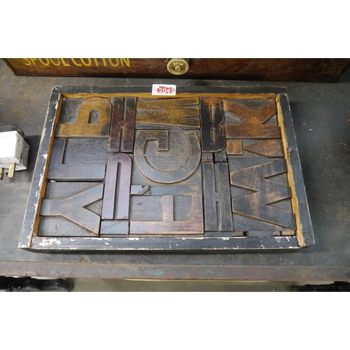 2043 - A print block wall hanging