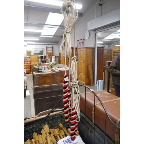 2062 - Two bell ringers ropes