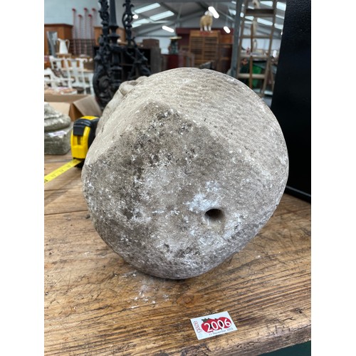 2007 - A marble bust of a gent, nose a/f 40cm tall