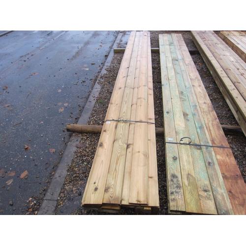 Pack of mixed 16' pressure treated timber