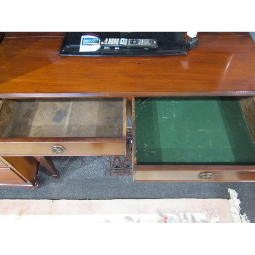 1111 - A 19th Century mahogany four drawer sideboard, 92cm tall x 109cm wide x 48cm deep