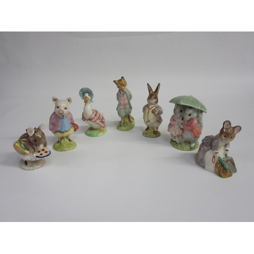 1844A - Seven Royal Albert Beatrix Potter figures - 