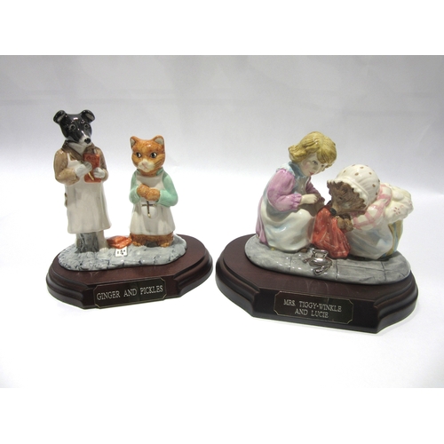 1802 - Two Beswick Beatrix Potter limited edition tableau pieces - 