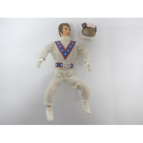 6002 - A 1970s Ideal Toys Evel Knieval action figure with stunt cycle and launcher