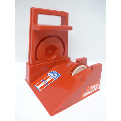 6002 - A 1970s Ideal Toys Evel Knieval action figure with stunt cycle and launcher