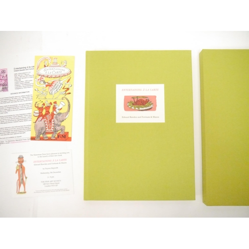 9002 - Edward Bawden. Peyton Skipwith: 'Entertaining À La Carte. Edward Bawden and Fortnum & Mason', Norwic... 