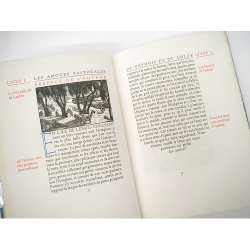 9006 - Ashendene Press. Gwendolen Raverat (ill.); Longus: 'Les Amours Pastorales de Daphnis et Chloe. Tradu... 