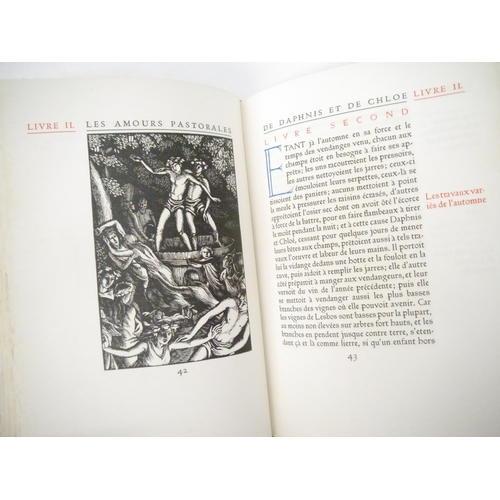 9006 - Ashendene Press. Gwendolen Raverat (ill.); Longus: 'Les Amours Pastorales de Daphnis et Chloe. Tradu... 