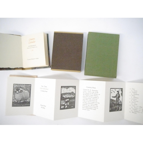 9020 - Five miniature private press illustrated works, including 'Yan, Tyan, Tethera Counting Sheep', Wooll... 