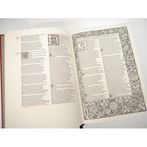 9022 - (Folio Society, Kelmscott Press.) Geoffrey Chaucer The Works, facsimile reprint of the Kelmscott Cha... 