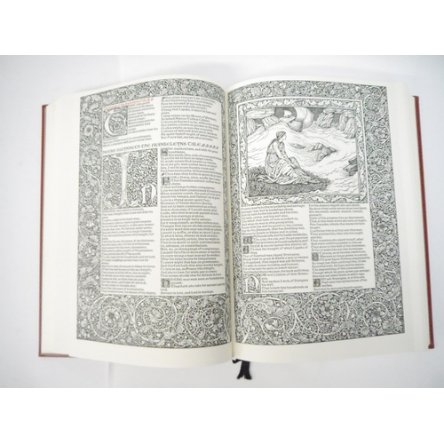 9022 - (Folio Society, Kelmscott Press.) Geoffrey Chaucer The Works, facsimile reprint of the Kelmscott Cha... 