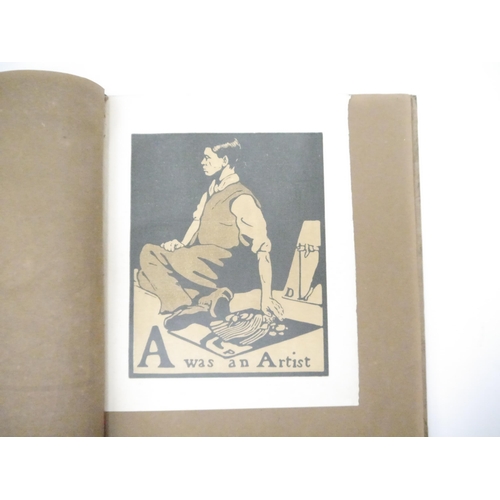 9026 - William Nicholson: 'An Alphabet', London, William Heinemann, 1898, 1st trade edition, unusual issue,... 