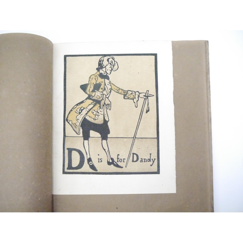 9026 - William Nicholson: 'An Alphabet', London, William Heinemann, 1898, 1st trade edition, unusual issue,... 