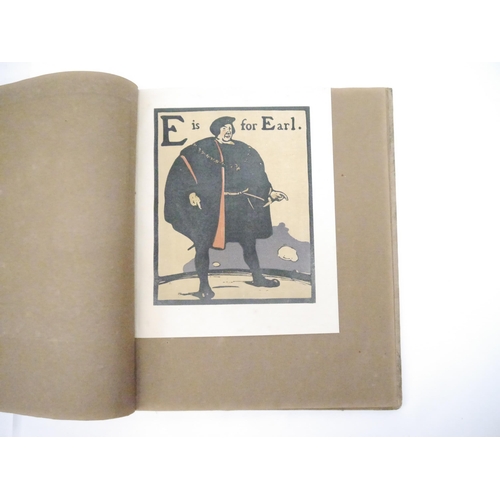 9026 - William Nicholson: 'An Alphabet', London, William Heinemann, 1898, 1st trade edition, unusual issue,... 