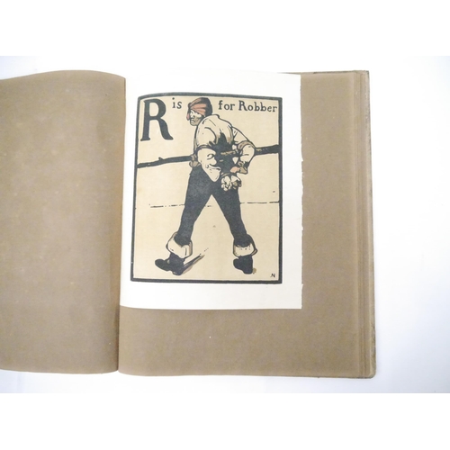 9026 - William Nicholson: 'An Alphabet', London, William Heinemann, 1898, 1st trade edition, unusual issue,... 