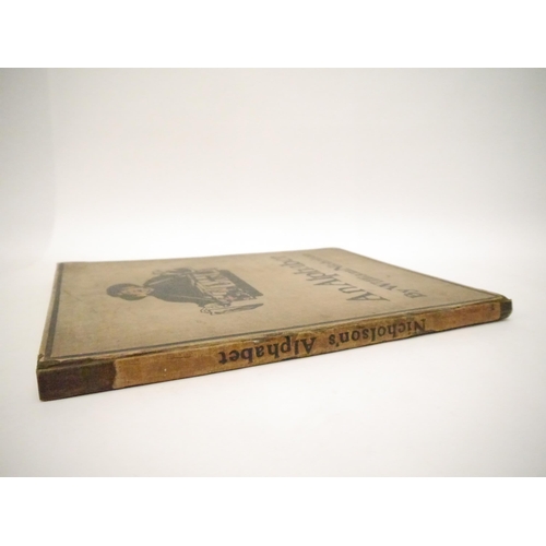 9026 - William Nicholson: 'An Alphabet', London, William Heinemann, 1898, 1st trade edition, unusual issue,... 