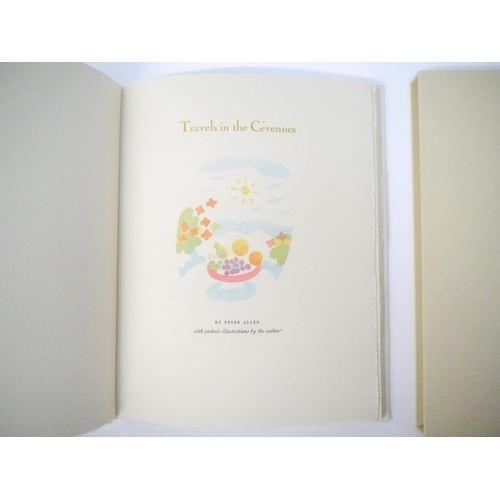 9031 - Whittington Press. Peter Allen: 'Travels in the Cévennes, by Peter Allen, with pochoir illustrations... 